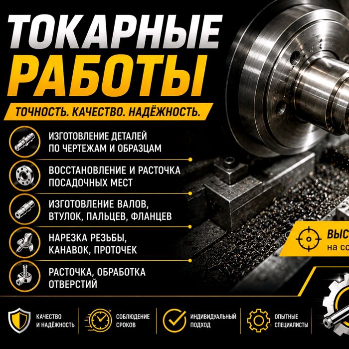 Токарные работы в Шымкенте