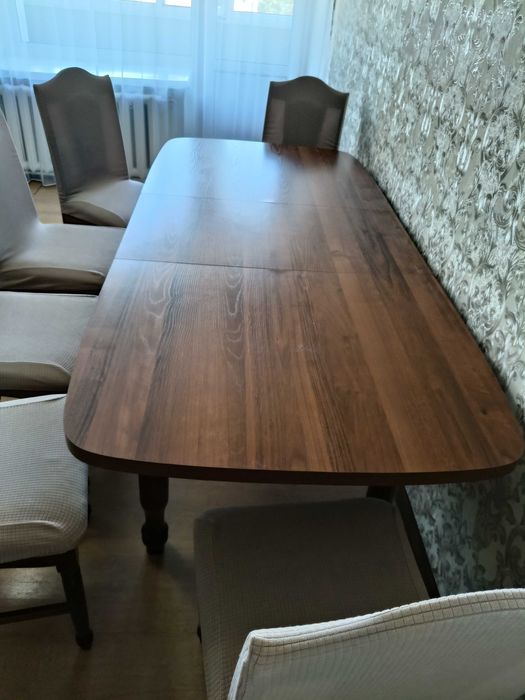 Продам раздвижной стол + 6 стульев