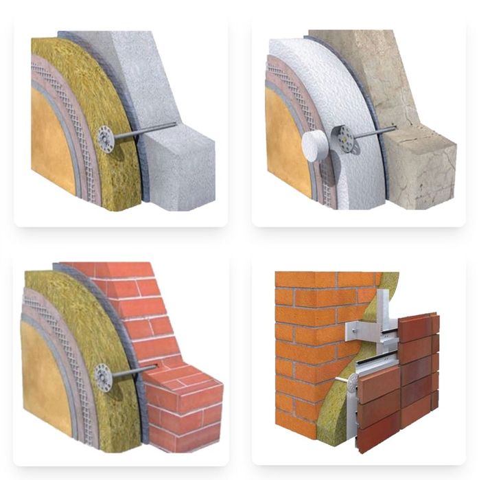 Дюбели фасадные для утеплителя с оцинкованным гвоздём | OBP.UZ