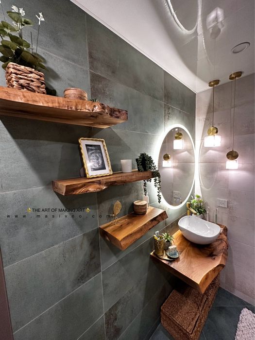 Плот за баня от дърво