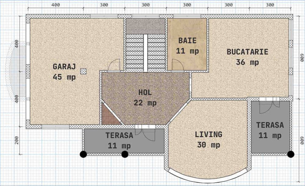 Casa + Teren (cu suprafata la alegere, intre 800 - 1500 mp), str. Arcasilor, Galati