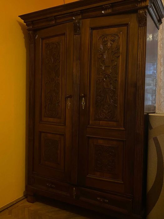 Dormitor complet din lemn masiv – stil clasic neo-renascentist