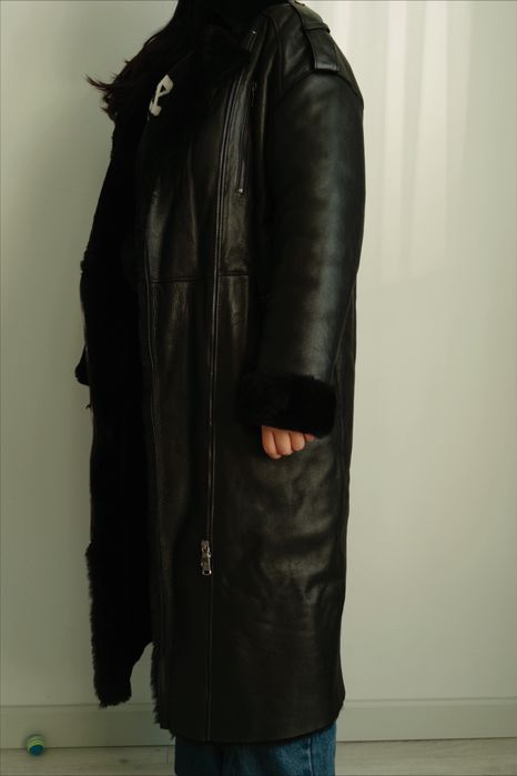 Кожаная дублёнка