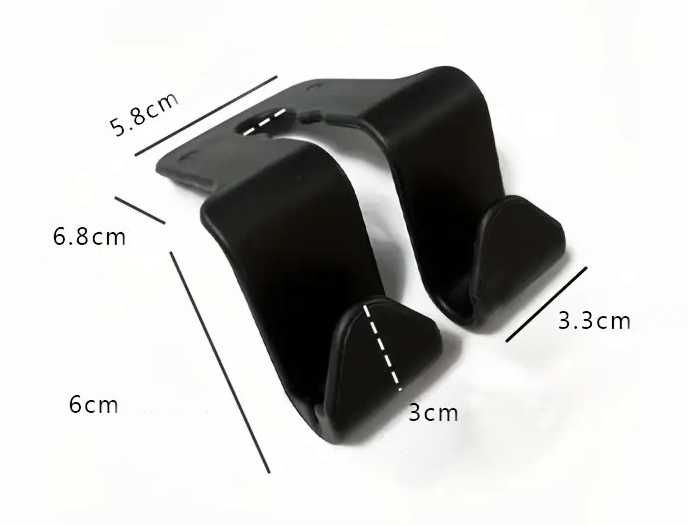 2 бр. мултифункционални закачалки за гърба на автомобилна седалка