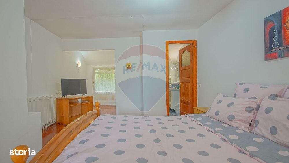 Casă + curte amenajată | 5 dormitoare, saună, sală sport | Purcăreni