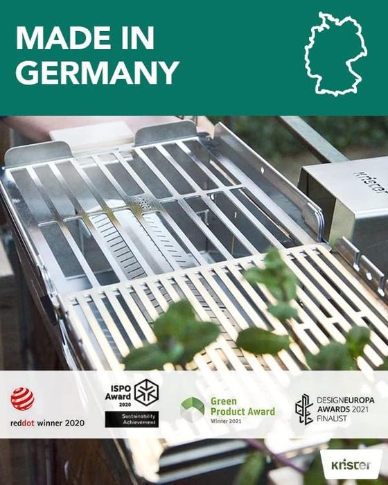 Скара на дървени въглища Knister Grill Original, идеална за къмпинг