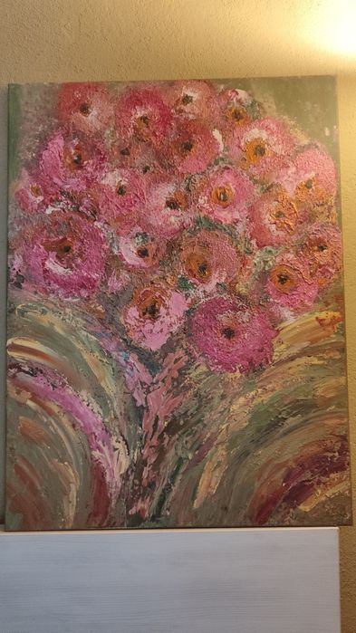 Tablou pe pânză, pictat manual, culori acrilice, 60 x 80 cm