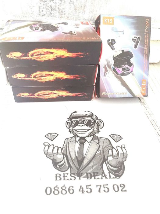 Безжични Bluetooth гейминг слушалки Nubi TWS X15 (промо цена за април)