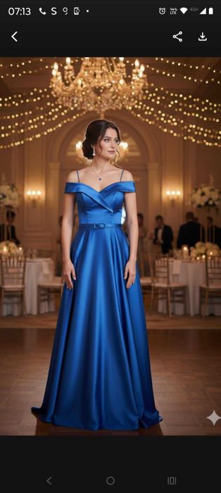 Rochie de ocazie , culoare ALBASTRU REGAL