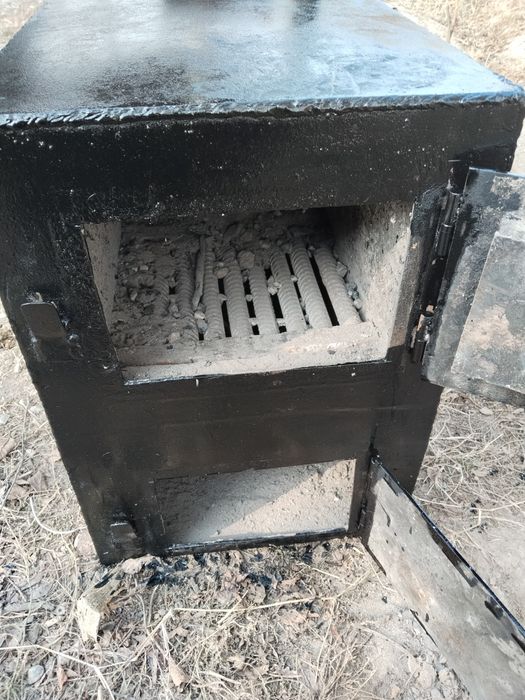 Печка на угле полностью рубашка