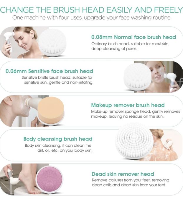 Perie faciala electrica 5 in 1