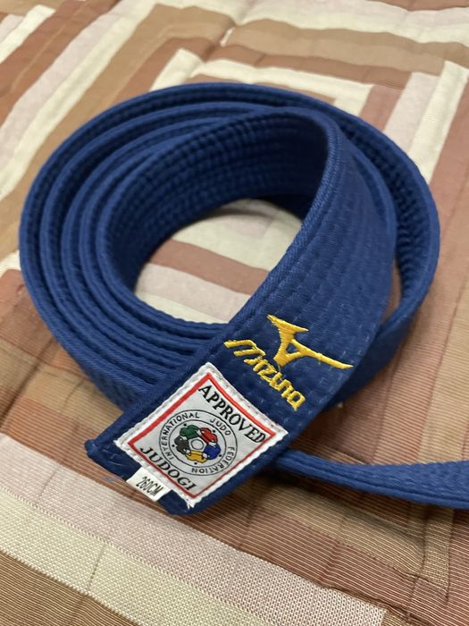 Пояс для дзюдо синий