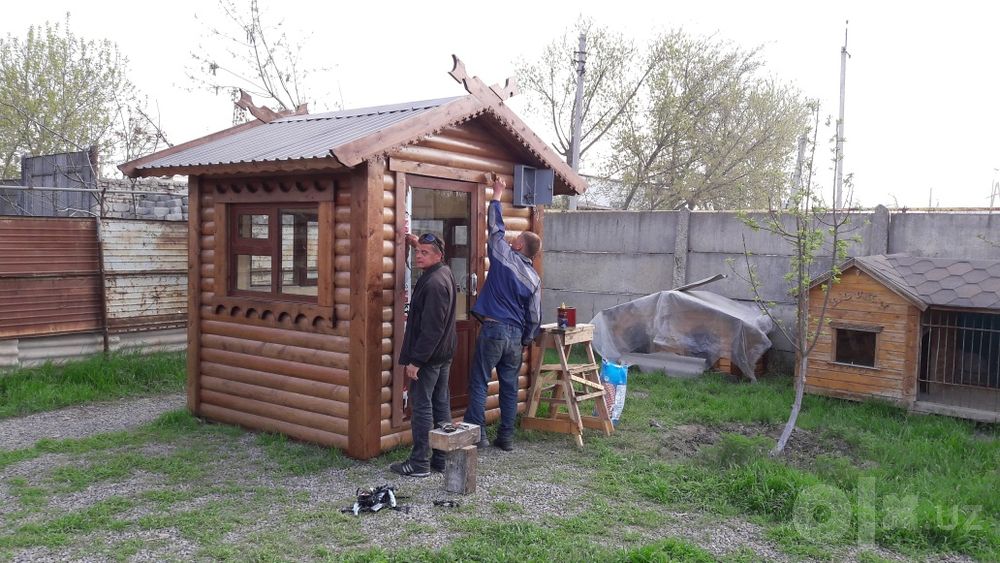 Дом, избушка, сторожка, бытовка. Дерево 100%
