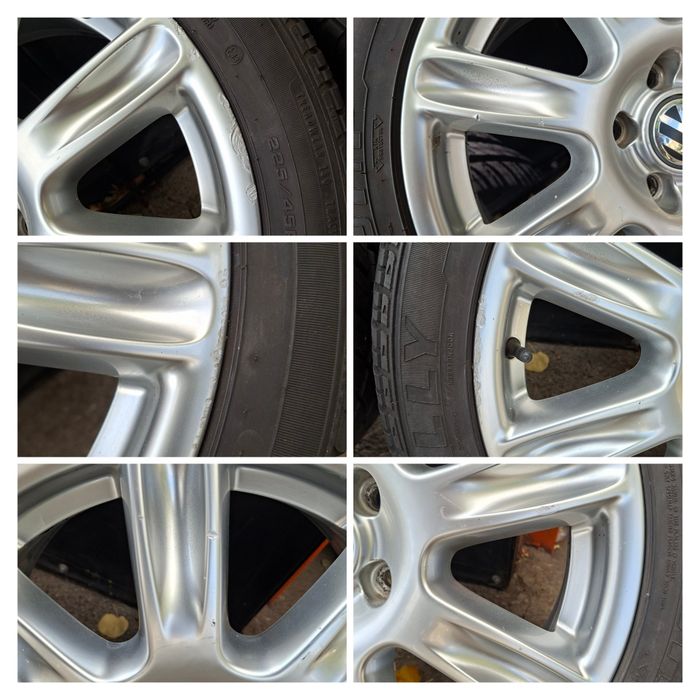 17" 5X112mm VW BBS, 5х112мм Фолксваген + 225/45/17 Летни гуми