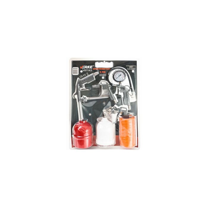 Kit compresor, set accesorii, pistol suflat, vopsit, umflat,