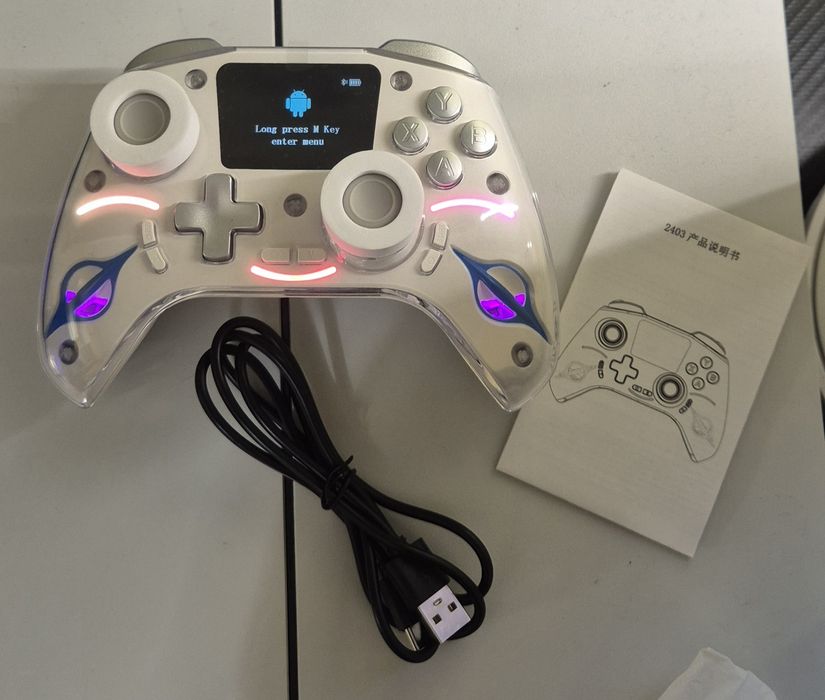 Controller wireless 3 moduri pentru PS4 NS IOS PC TV Smart Screen, Hall Effect, 1200mAh