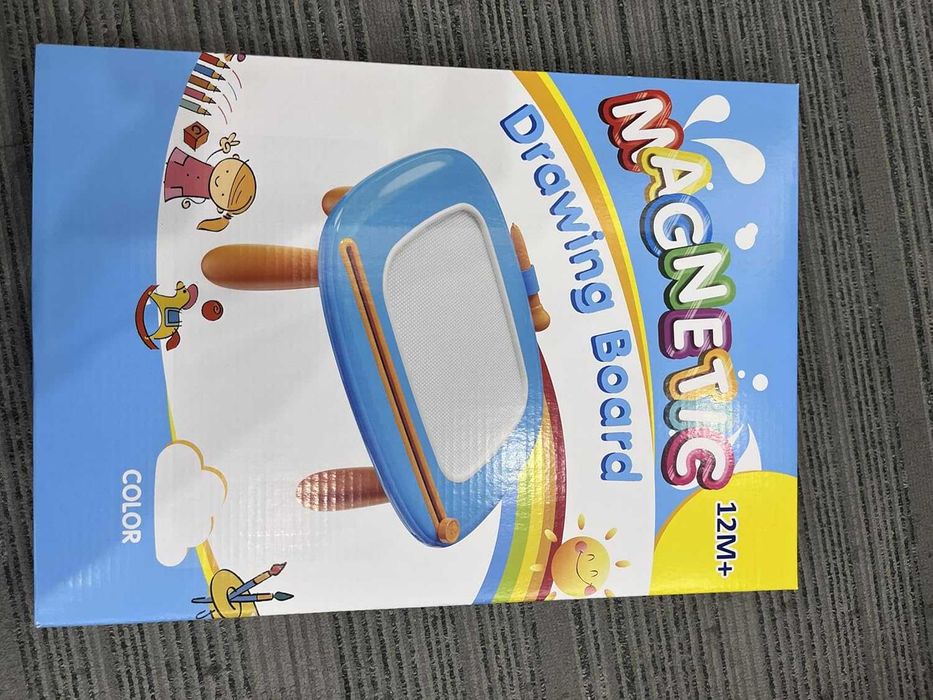 Магнитна дъска за рисуване за малки деца, лилава