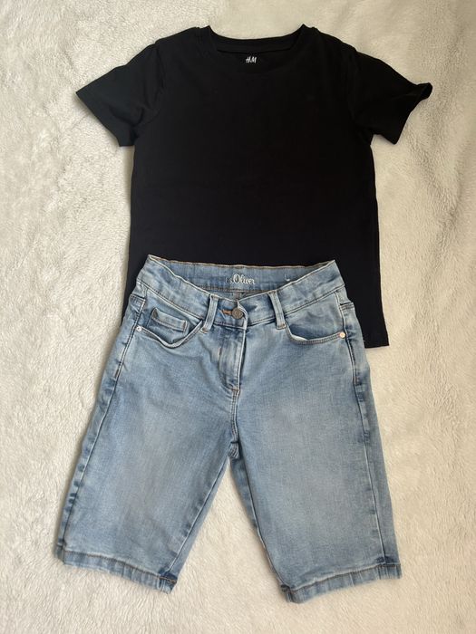 Tricou H&M blugi S oliver 110-116 cm