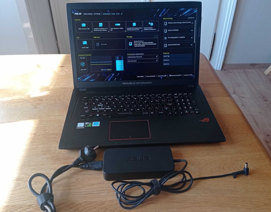 Vând laptop Asus ROG GL753V