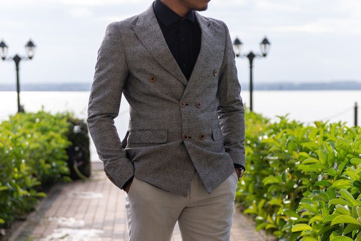 Sacou gri material rezistent