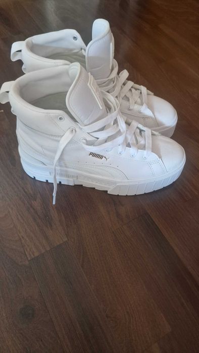 Vand ghete Puma white piele Mayze