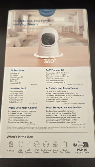 Eufy  Security Indoor Cam C220 360° Pan and Tilt with 2K Clarity