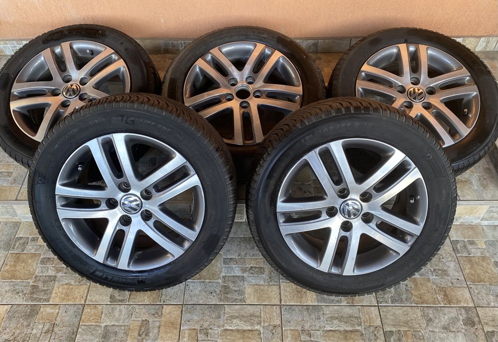 Jante R16 originale Vw Anvelope Michelin M+S 205/55