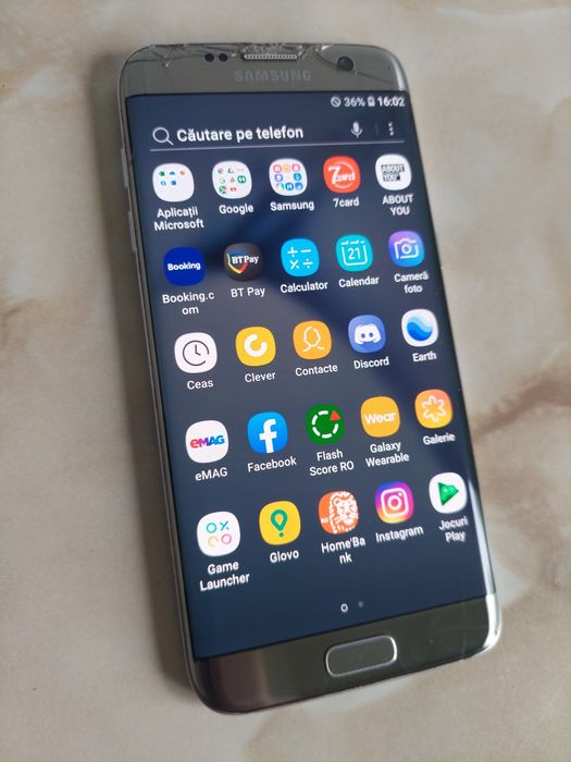 [S7Edge] Vând Samsung Galaxy S7 Edge silver [perfect funcțional] //poze reale