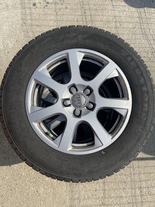 Set jante aliaj R17 5x112 originale Audi Q5  cu anvelope de iarna