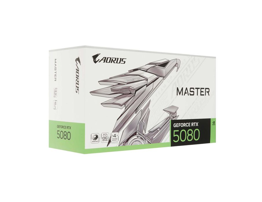 - Видеокарта Gigabyte RTX 5080 AORUS MASTER ICE 16GB GDDR7