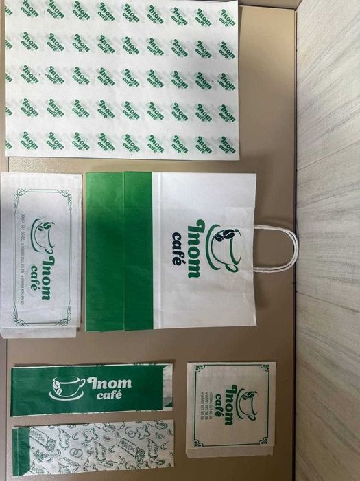 Lavash, Donar, Burger uchun qog'ozlar. Бумажная упаковка. Крафт пакеты