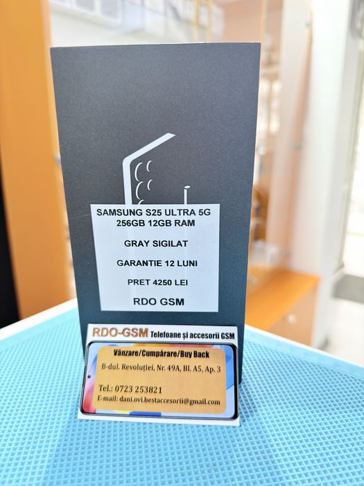 Samsung S25 Ultra 5G 256gb Sigilat/Garantie