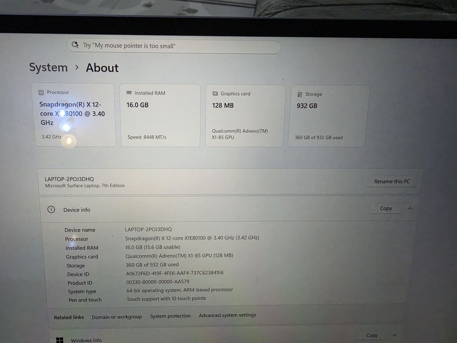 Surface Laptop 7 15 inch 16GB RAM 1TB SSD