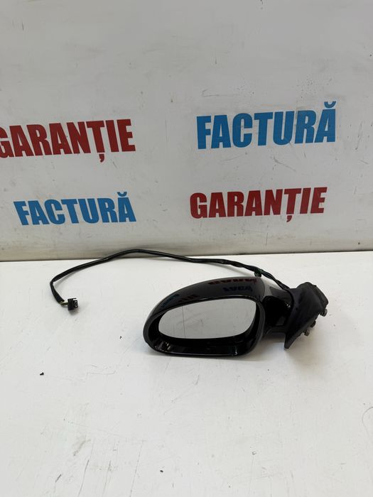 Oglinda retrovizoare stanga rabatabila electric incalzita lumina ambientala VW Passat B6 negru LC9X neagra