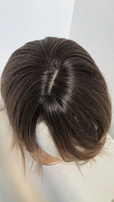 Perucă damă HAIRCUBE bob scurt ombre șaten blond, sintetică, 30 cm