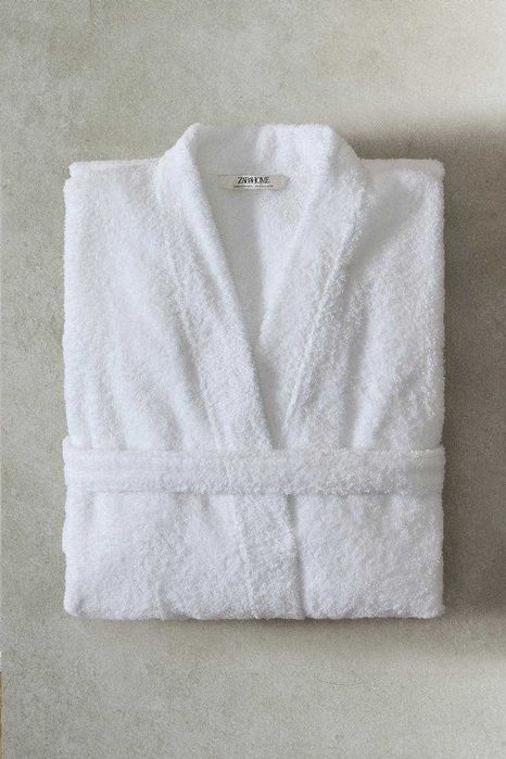 ZARA halat baie bumbac premium marimea M - Nou cu eticheta