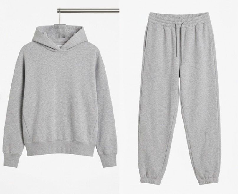 Сив спортен комплект-Zara