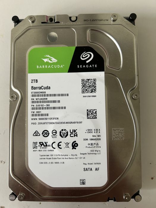 ГАРАНЦИЯ Seagate Barracuda 2TB 3.5inch HDD(хард диск)