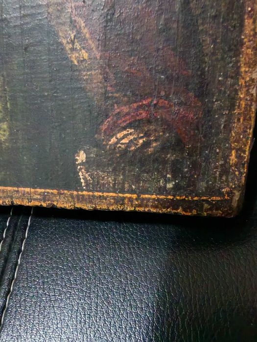 Icoana veche și rara, Sf. Cuv. Sava - 1700, semnata