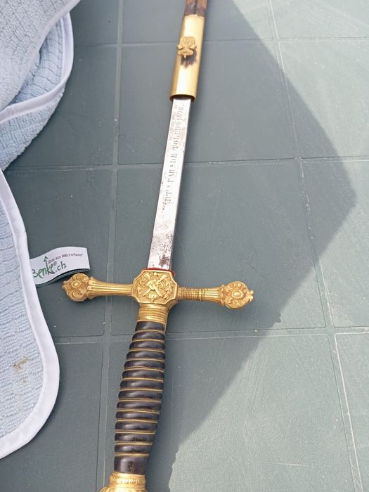 Sabie ceremonială Toledo 1876 – model masonic/de colecție