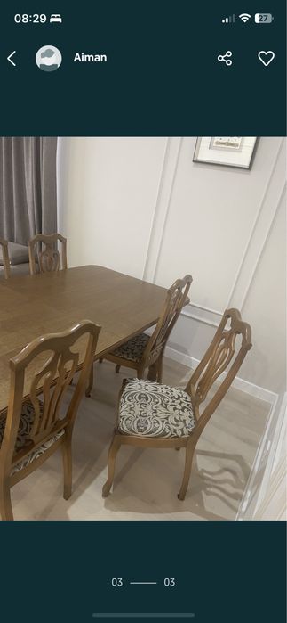 Продается стол со стульями