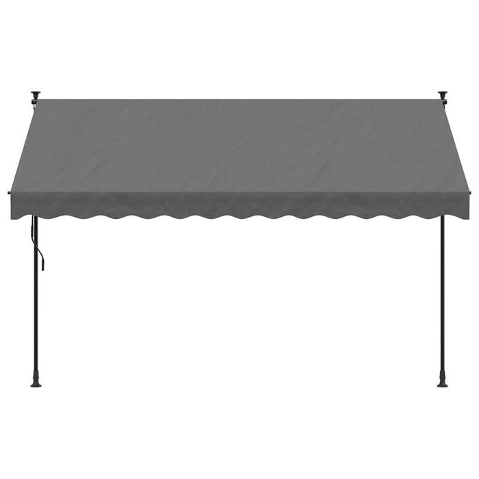 Copertină retractabilă 300x150 cm, material textil și oțel, antracit VidaXL