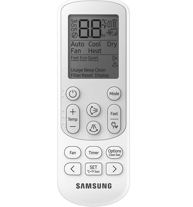 Aer conditionat Samsung Luzon S2, 12000 BTU, A++/A+, Wi-Fi, SmartThings Energy, AI Auto Comfort, Alb, sigilate
