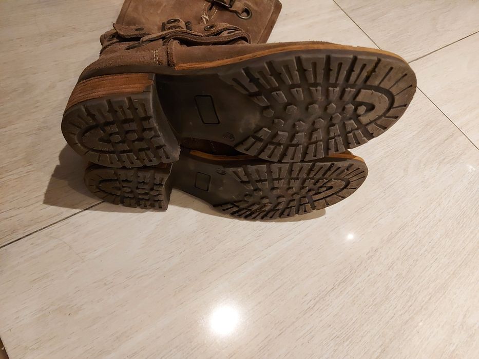 Cizme maro piele intoarsa mar.36