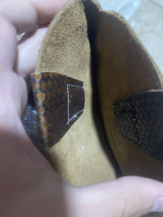 Cizme din piele de crocodil maro!