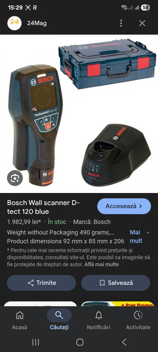 Detector scanner Bosch profesional D-tect 120