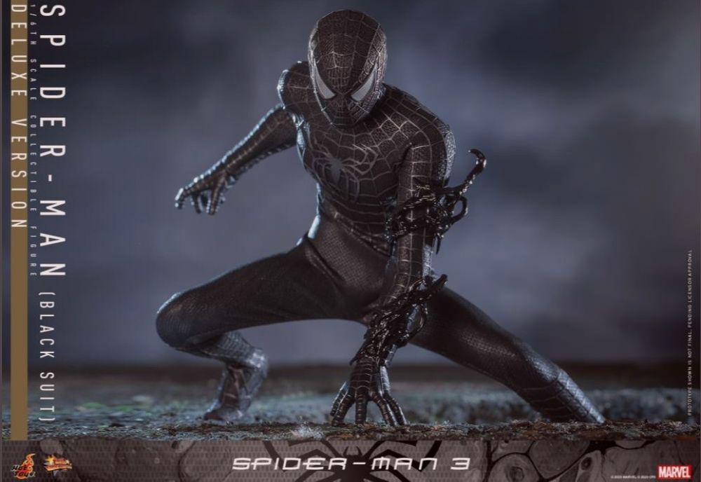 Hot Toys Spider-Man 3  (Black Suit) Deluxe 1/6th