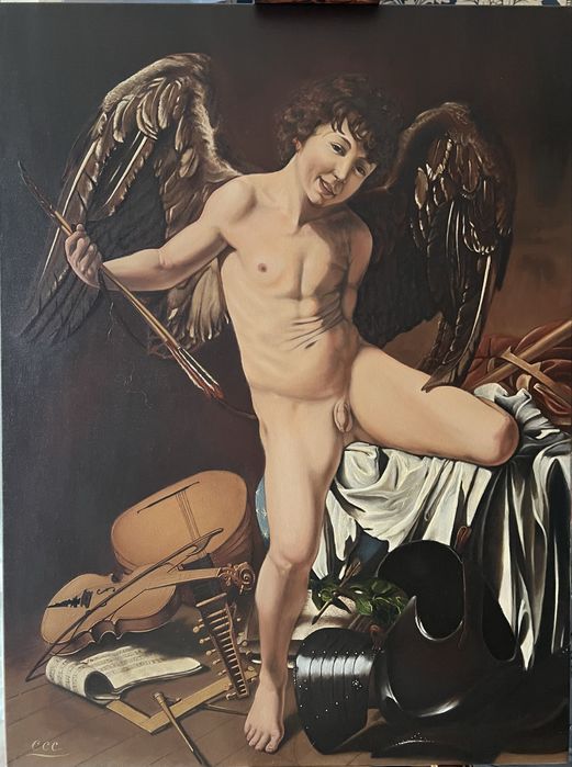 Tablou pictat manual, ulei pe panza