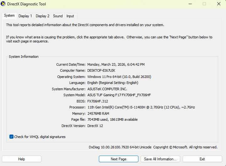 Laptop Gaming Asus TUF F17 24gb ram, rtx 2050
