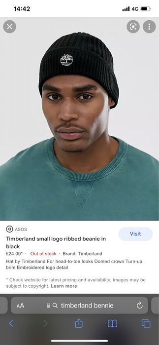 Timberland Beanie (caciula) Neagra
